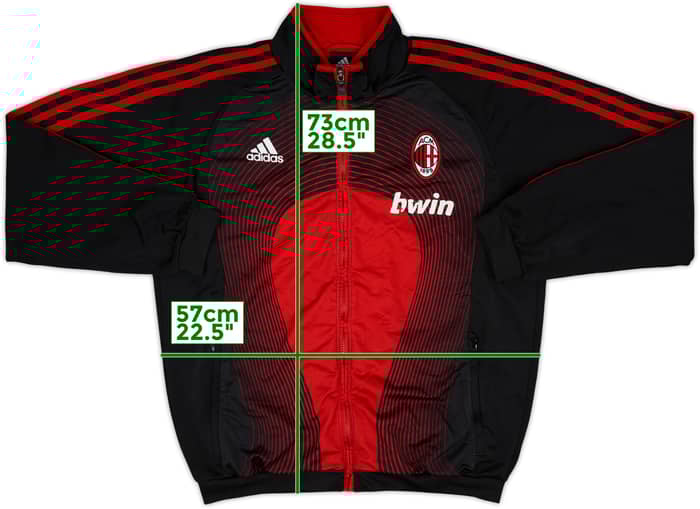 2006-07 AC Milan adidas Track Jacket - 6/10 - (L)