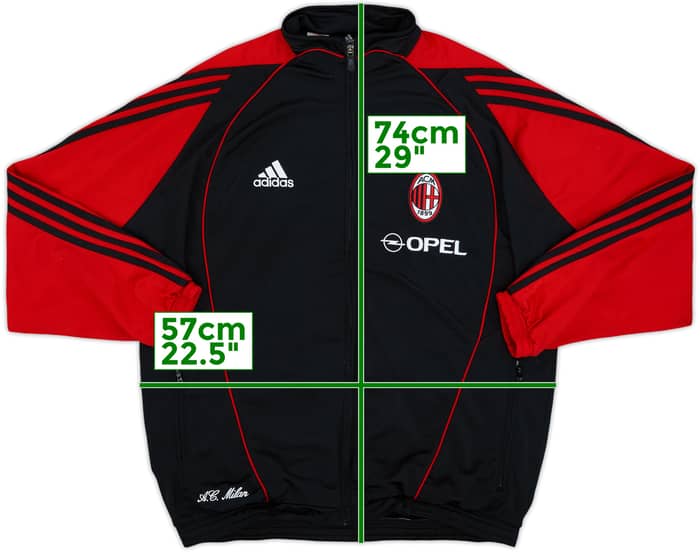 2005-06 AC Milan adidas Track Jacket - 8/10 - (XL.Boys)