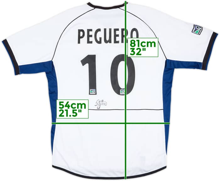 2004 Colorado Rapids Match Issue Signed Away Shirt Peguero #10