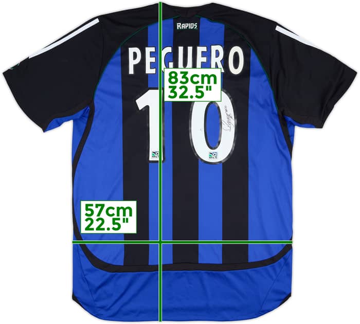 2006 Colorado Rapids Match Issue Signed Home Shirt Peguero #10