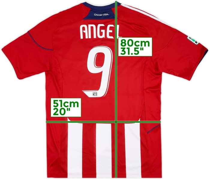 2011 Chivas USA Match Issue Home Shirt Angel #9
