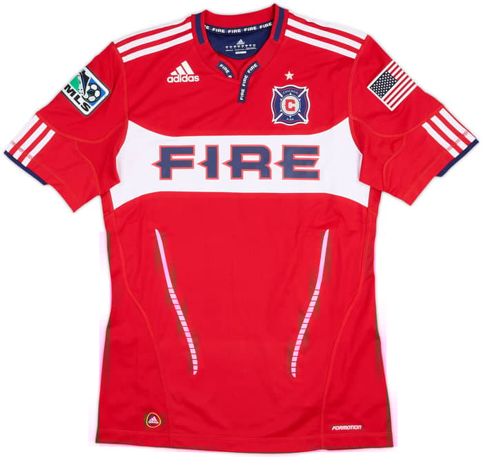 2010-11 Chicago Fire Match Issue Signed Home Shirt Pappa #16