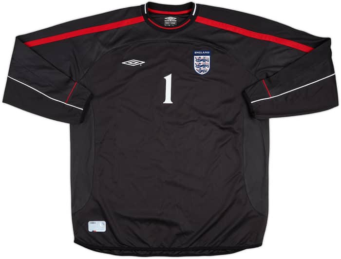 2001-02 England Match Issue GK Shirt #1 (Weaver)