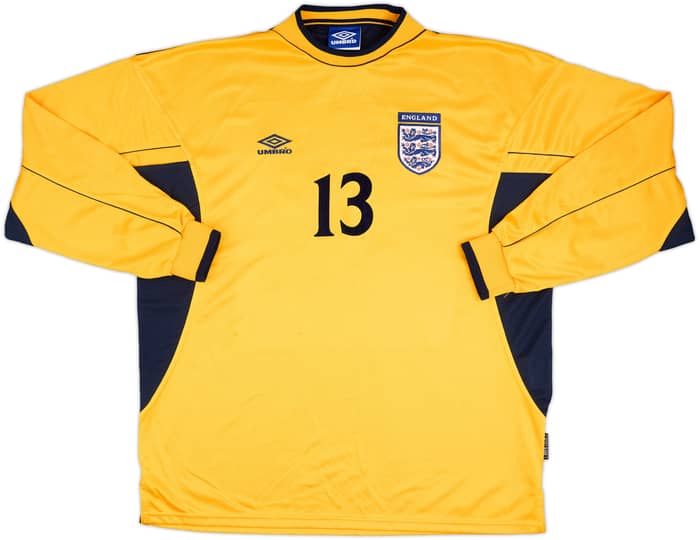 1999-00 England U-21 Match Issue GK Shirt #13 (Weaver)
