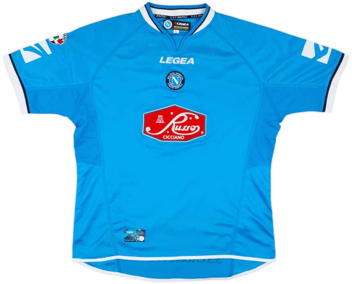 2003-04 Napoli Match Issue Home Shirt Savoldi #9