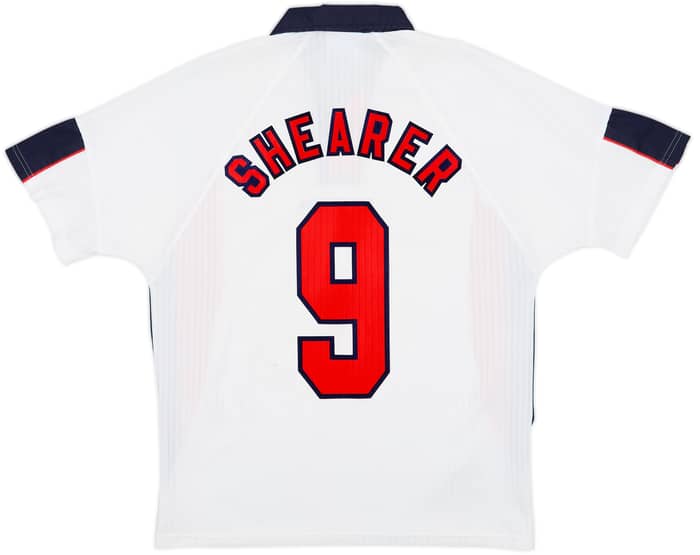 1997-99 England Home Shirt Shearer #9 - 6/10 - (M)