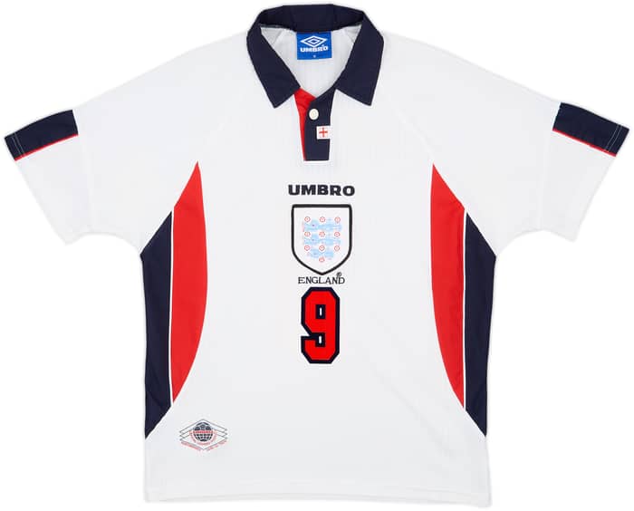 1997-99 England Home Shirt Shearer #9 - 6/10 - (M)