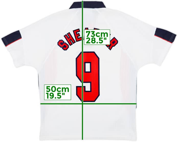 1997-99 England Home Shirt Shearer #9 - 6/10 - (M)