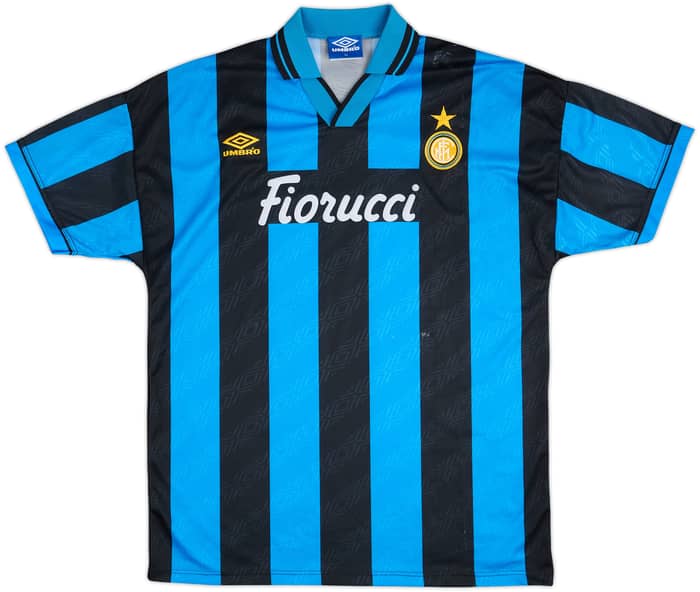 1994-95 Inter Milan Match Issue Home Shirt #4