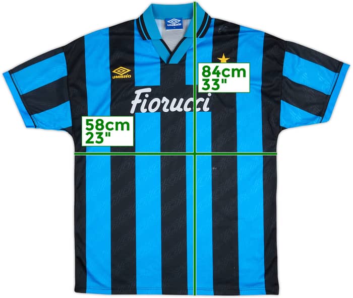 1994-95 Inter Milan Match Issue Home Shirt #4