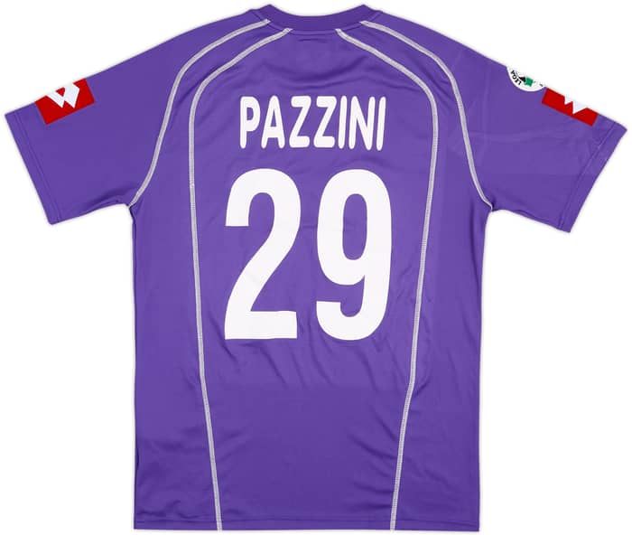 2006-07 Fiorentina Match Issue Home Shirt Pazzini #29