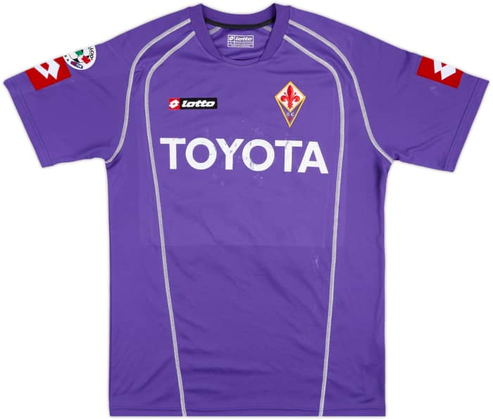 2006-07 Fiorentina Match Issue Home Shirt Pazzini #29