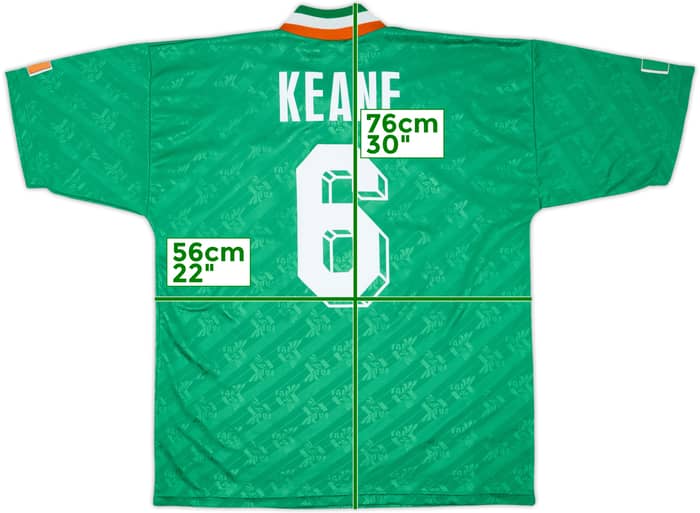 1994 Ireland Home Shirt Keane #6 - 7/10 - (M/L)