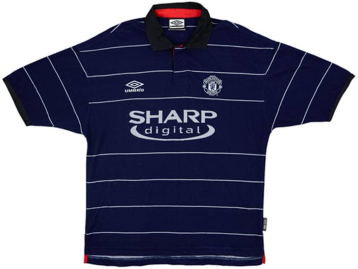 1999-00 Manchester United Away Shirt Solskjaer #20 - 9/10 - (M)