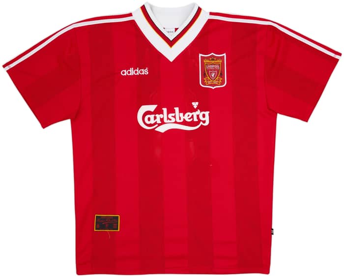 1995-96 Liverpool Home Shirt Rush #9 - 8/10 - (XXL)