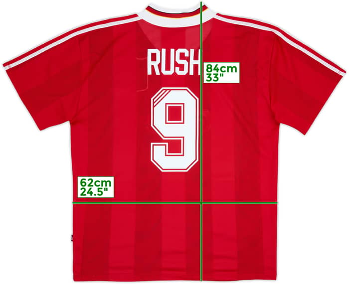 1995-96 Liverpool Home Shirt Rush #9 - 8/10 - (XXL)