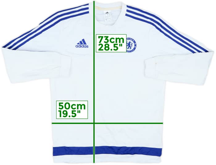 2015-16 Chelsea adidas Sweat Top - 7/10 - (M)