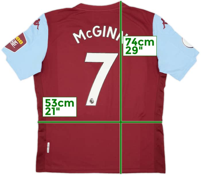 2019-20 Aston Villa Home Shirt McGinn #7 - 7/10 - (XL)
