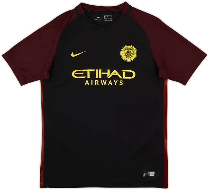 2016-17 Manchester City Away Shirt De Bruyne #17 - 10/10 - (XL.Boys)