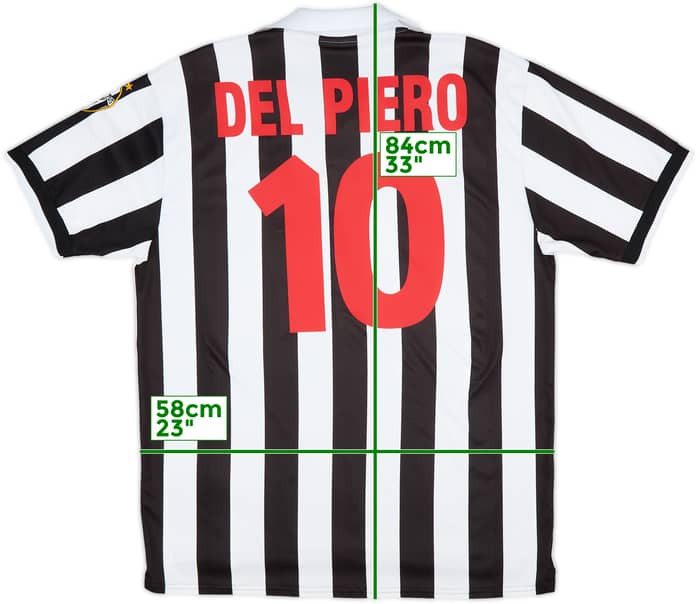 1998-99 Juventus Home Shirt Del Piero #10 - 6/10 - (XL)