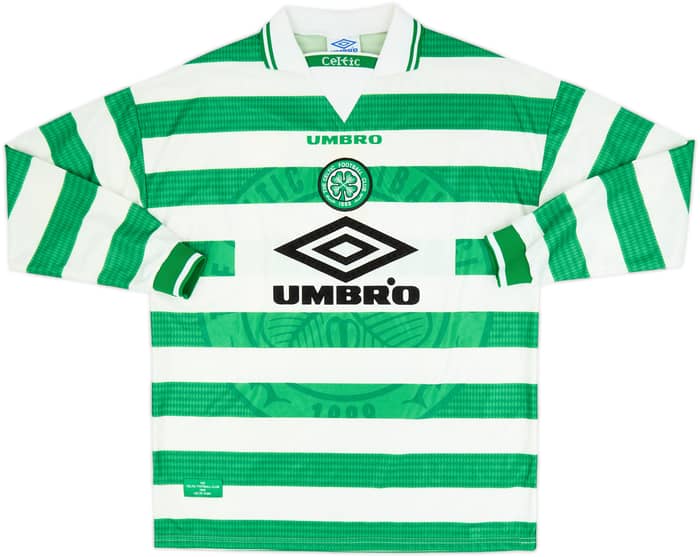 1997-99 Celtic Maillot domicile ML Larsson #7 - 10/10 - (XL)
