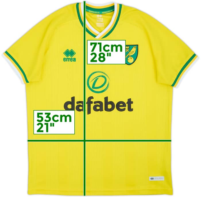 2020-21 Norwich City Home Shirt - 6/10 - (M)