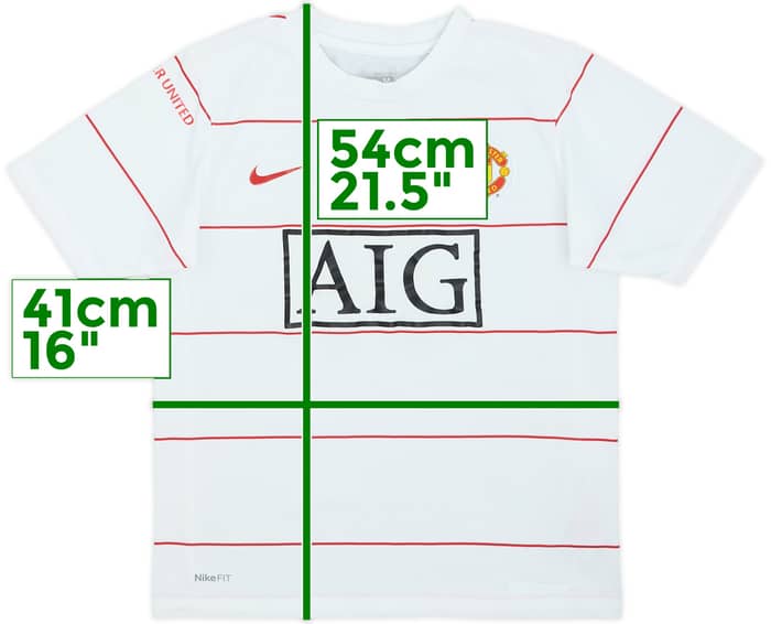 2008-09 Manchester United Nike Training Shirt - 7/10 - (M.Boys)