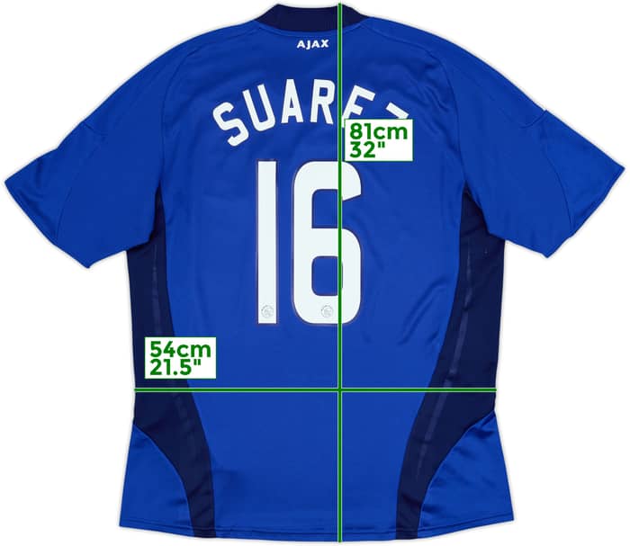 2008-09 Ajax Away Shirt Suarez #16 - 8/10 - (L)