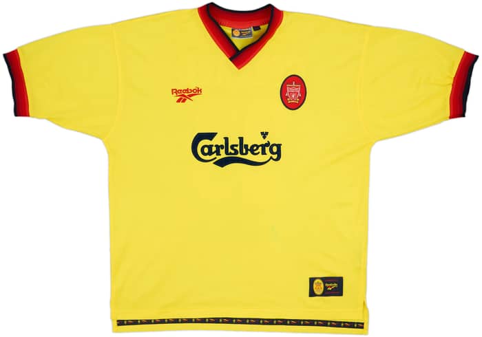 1997-99 Liverpool Away Shirt Gerrard #28 - 6/10 - (XL)
