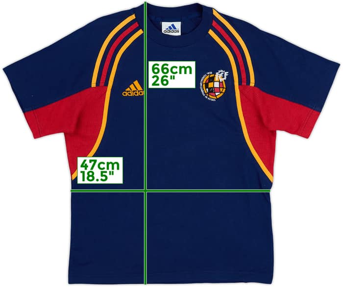 2000-02 Spain adidas Cotton Tee - 8/10 - (L.Boys)