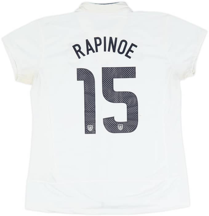 2011 USA Women's Home Shirt Rapinoe #15 - 7/10 - (Women's L)