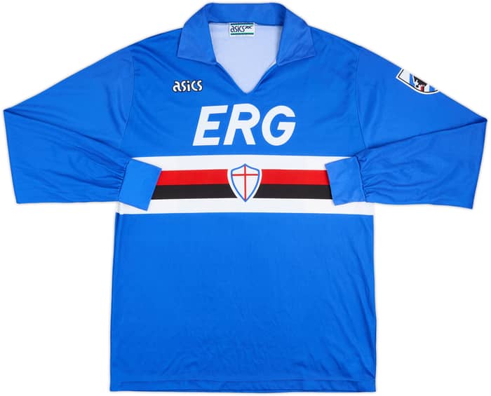 1990-92 Sampdoria Home L/S Shirt #6 - 7/10 - (XL)