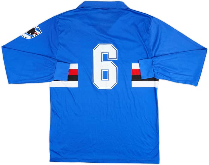 1990-92 Sampdoria Home L/S Shirt #6 - 7/10 - (XL)