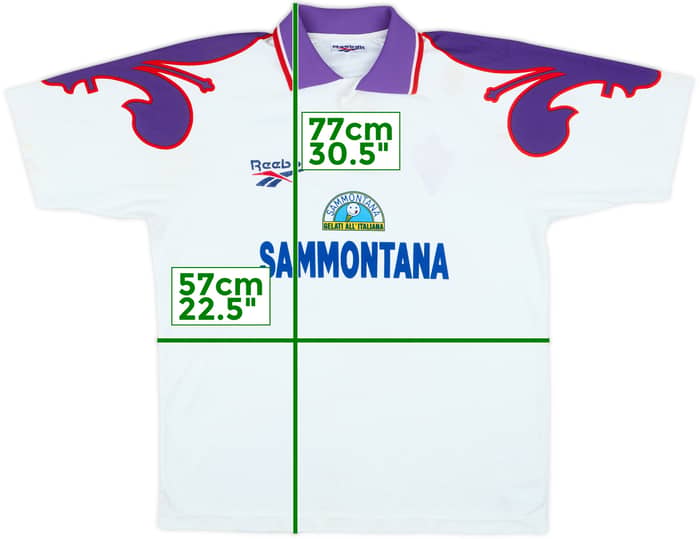 Camiseta de visitante de la Fiorentina 1995-96 versión de partido #13