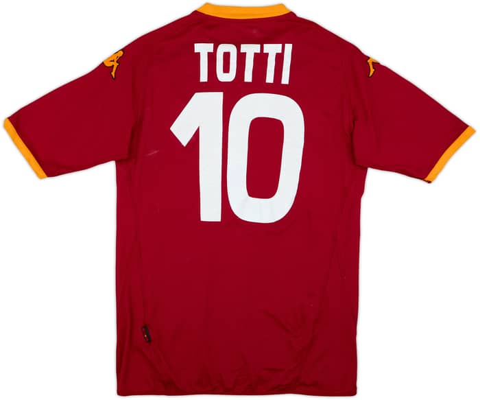 2008-09 Roma Home Shirt Totti #10 - 4/10 - (XL)