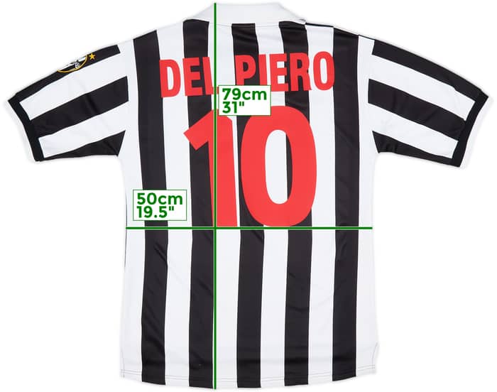 1998-99 Juventus Home Shirt Del Piero #10 - 4/10 - (L)