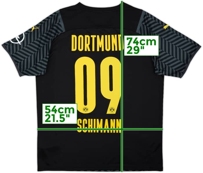 2021-22 Borussia Dortmund Away Shirt Schimann #09 - 9/10 - (L)