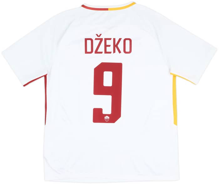 2017-18 Roma Away Shirt Dzeko #9 - 4/10 - (L)