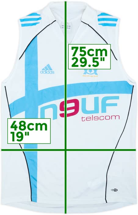 2005-06 Olympique Marseille adidas Training Vest - 7/10 - (S)