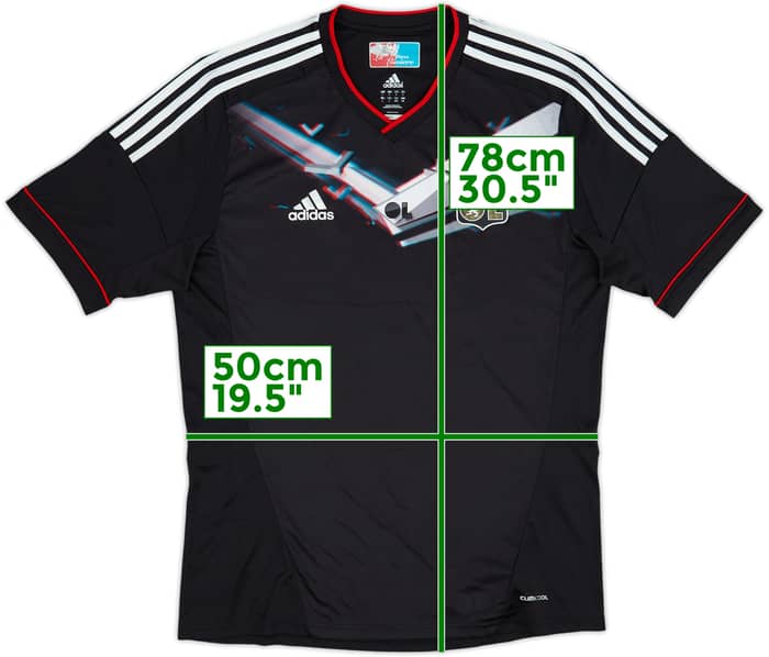 Camiseta de la tercera equipación del Lyon 2012-13 - 9/10 - (L)