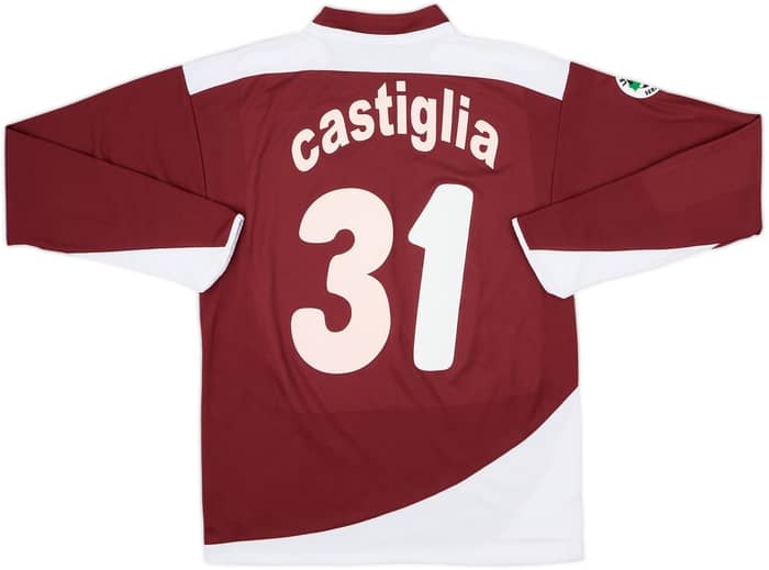 2009-10 Cittadella Match Issue Home L/S Shirt Castiglia #31