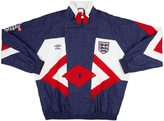 1990-92 England Umbro Track Jacket - 6/10 - (XL)