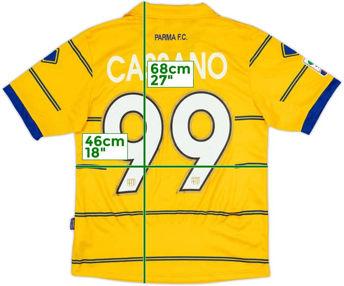 2011-12 Parma Third Shirt Cassano #99 - 7/10 - (S)