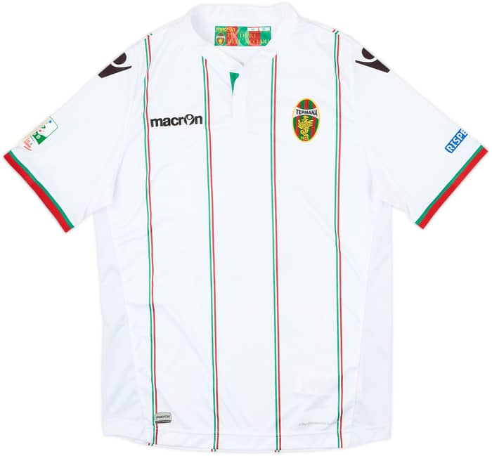 2015-16 Ternana Signed Match Issue Away Shirt Meccariello #6