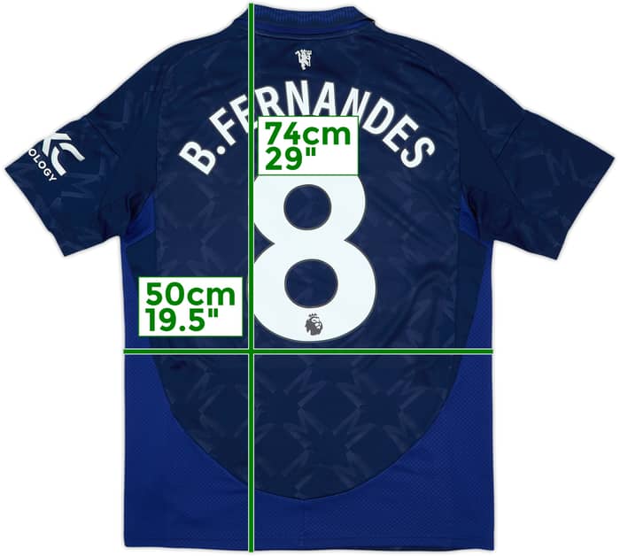 2024-25 Manchester United Away Shirt B.Fernandes #8 - 8/10 - (M)