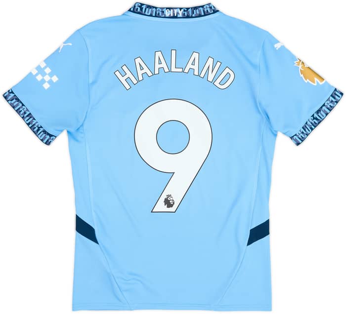 2024-25 Manchester City Home Shirt Haaland #9 - 10/10 - (S)