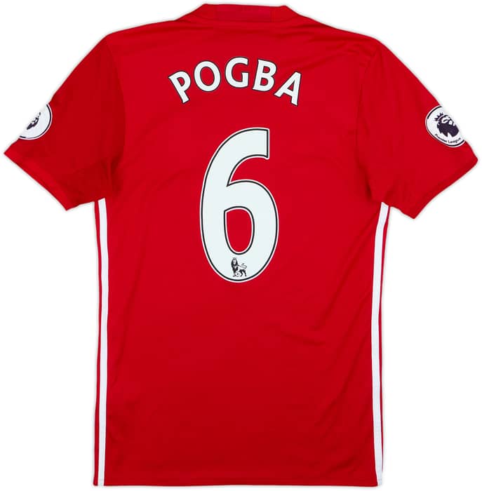 2016-17 Manchester United Home Shirt Pogba #6 - 8/10 - (XS)