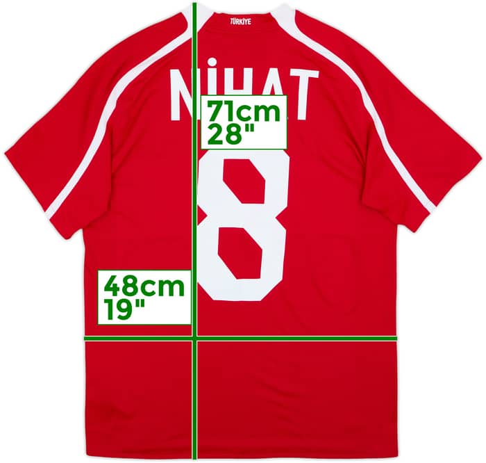 2008-10 Turkey Home Shirt Nihat #8 - 8/10 - (S)