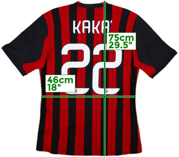 2013-14 AC Milan Home Shirt Kaka #22 - 8/10 - (M)