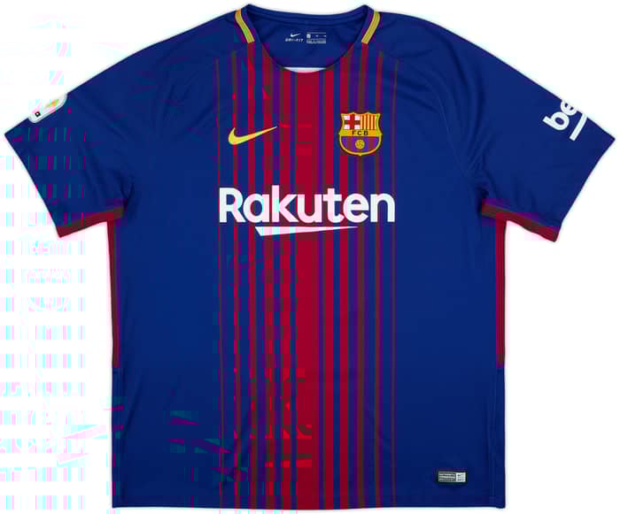 2017-18 Barcelona Home Shirt Messi #10 - 10/10 - (XL)